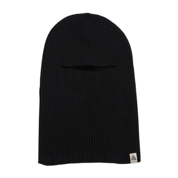Aclima Flat Knit Balaclave Hat Jet Black