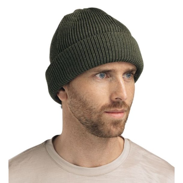 Aclima Flat Knit Balaclave Hat Olive Night