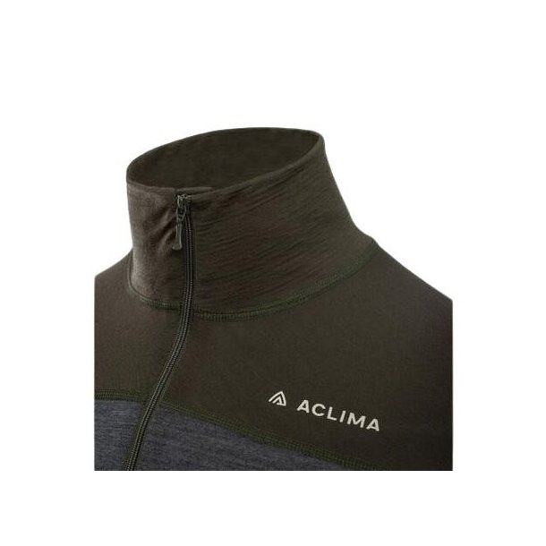 Aclima LightWool 180 Polo w/ zip Tarmac / Marengo