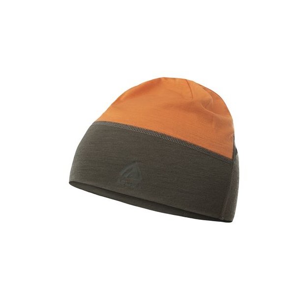 Aclima LightWool Hunting Safety Beanie Tarmac/Orange