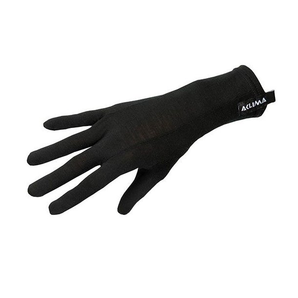 Aclima LightWool Liner Gloves Jet Black