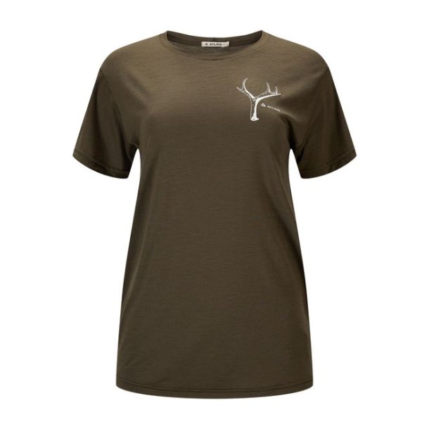 Aclima LightWool tee print antler W Tarmac