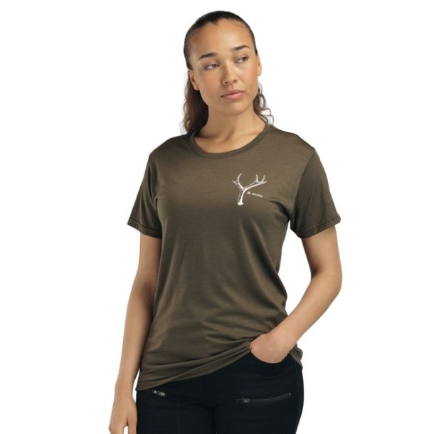 Aclima LightWool tee print antler W Tarmac