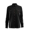 Aclima Reborn WoolShirt Woman Dark Grey Melange