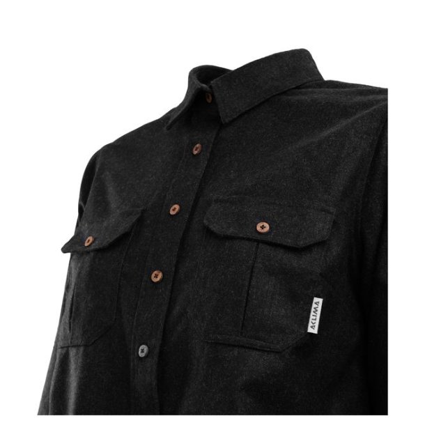 Aclima Reborn WoolShirt Woman Dark Grey Melange