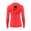 Aclima WarmWool Hoodsweater w/zip Woman Jester Red/Spiced Coral