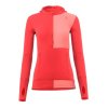 Aclima WarmWool Hoodsweater w/zip Woman Jester Red/Spiced Coral