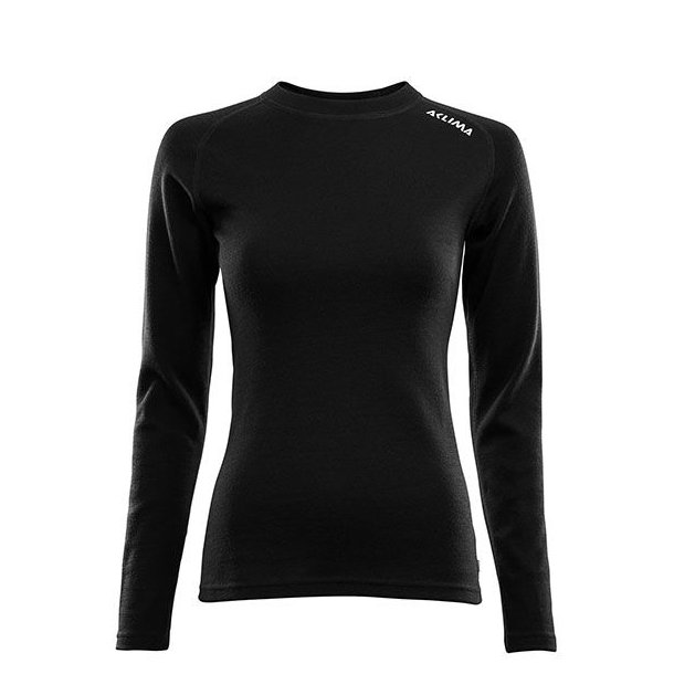 Aclima WarmWool Woman Crew Neck Shirt Jet Black