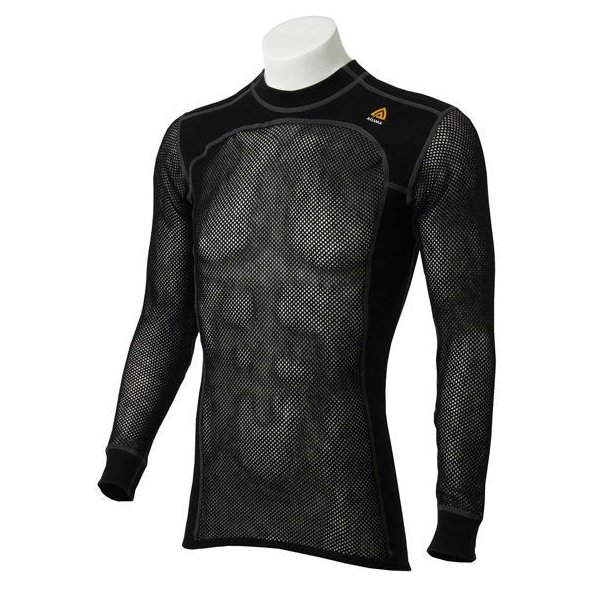 Aclima WoolNet Crew Neck Jet Black