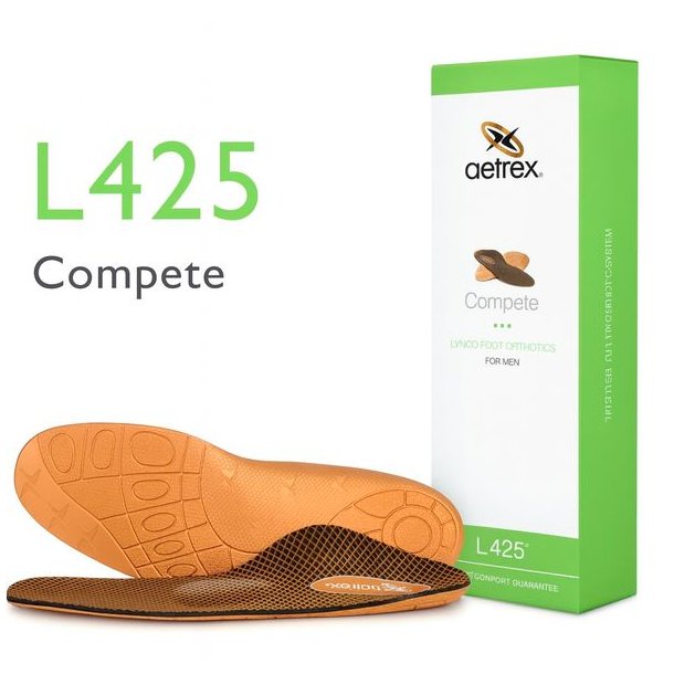 Aetrex Insole 425 Compete Mid Brown / Black
