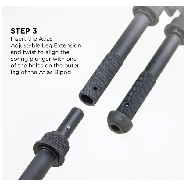 Atlas Bipods Adjustable Leg Extensions