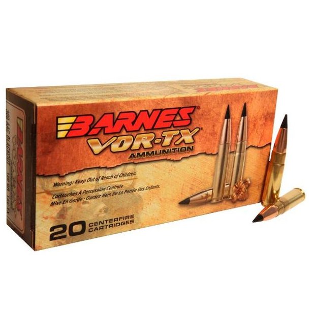 Barnes Tac-TX 300ACC Blackout 110gr 20 stk Blyfri Riffelpatron