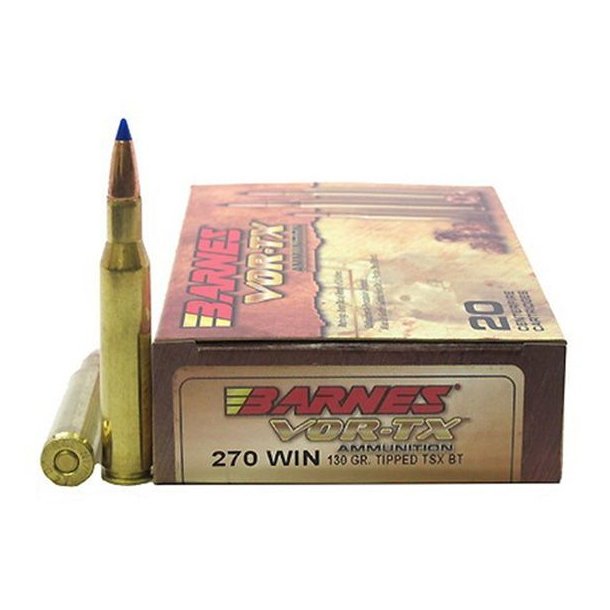 Barnes Vor-TX TTSX 270win 130gr  BT 20 stk Blyfri Riffelpatron