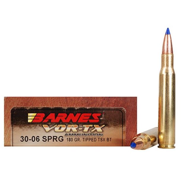Barnes Vor-TX TTSX 30.06 180gr BT 20 stk Blyfri Riffelpatron