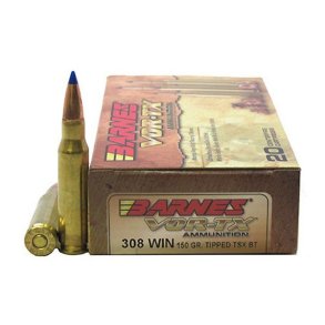 Barnes Vor-TX TTSX 308win 150gr BT 20 stk Blyfri Riffelpatron