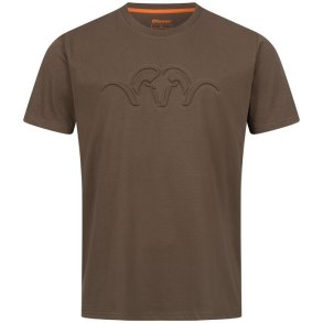 Blaser Argali 3D Debossed T25 T-Shirt Dark Brown