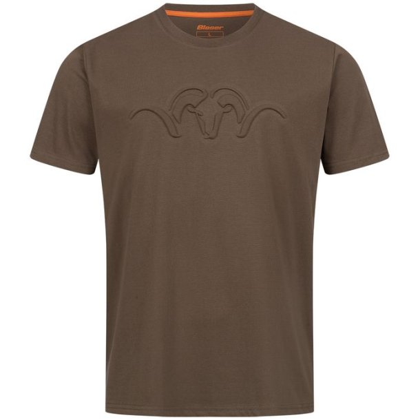 Blaser Argali 3D Debossed T25 T-Shirt Dark Brown