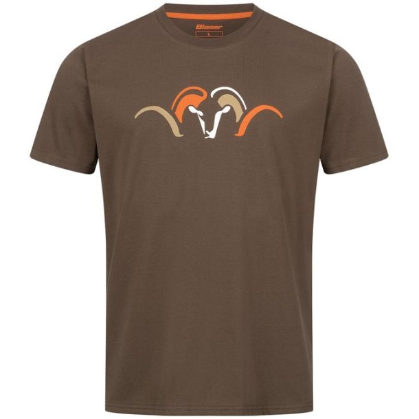 Blaser Argali Multi-Color T25 T-Shirt Dark Brown