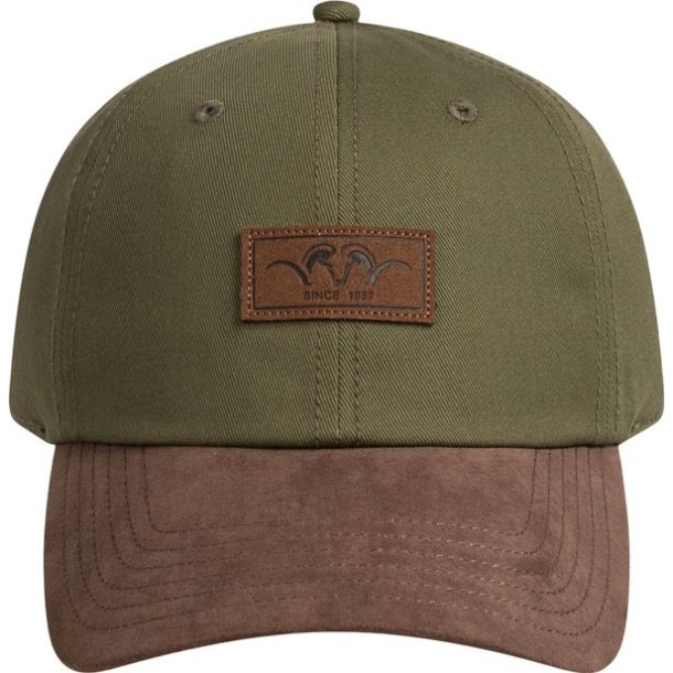 Blaser Argali Suede Badge Cap Dark Olive