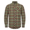 Blaser Charles Shirt Olive / Red Checked