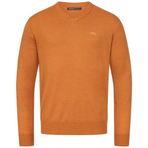 Blaser Merino V-Neck Sweater Rust