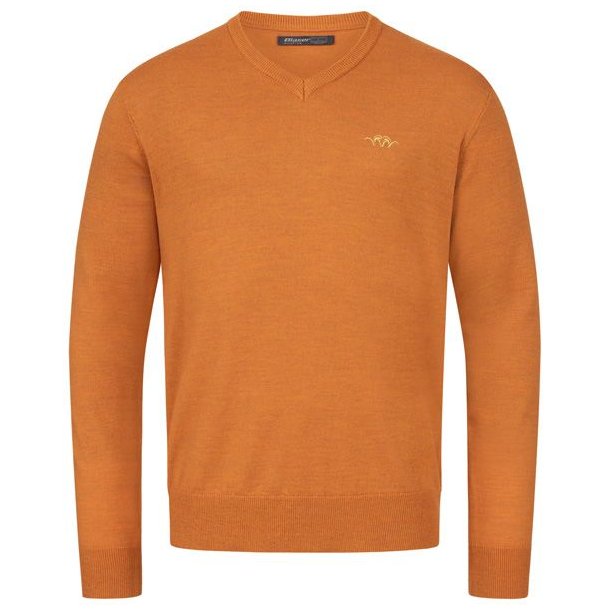 Blaser Merino V-Neck Sweater Rust