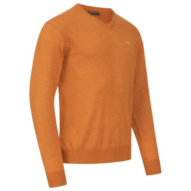 Blaser Merino V-Neck Sweater Rust