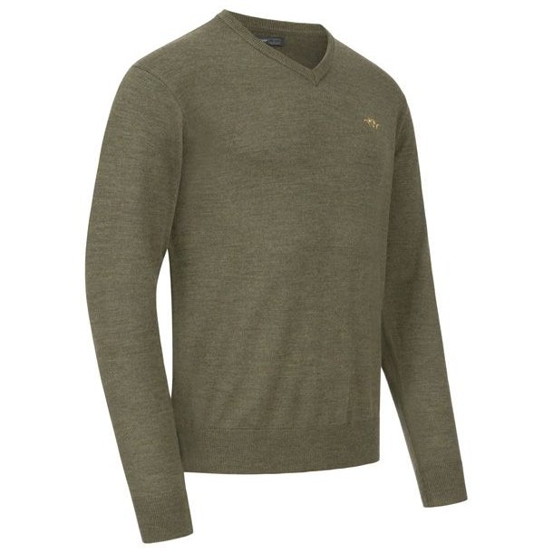 Blaser Merino V-Neck Sweater Dark Olive