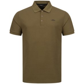 Blaser Solid Polo Shirt 25 Dark Olive