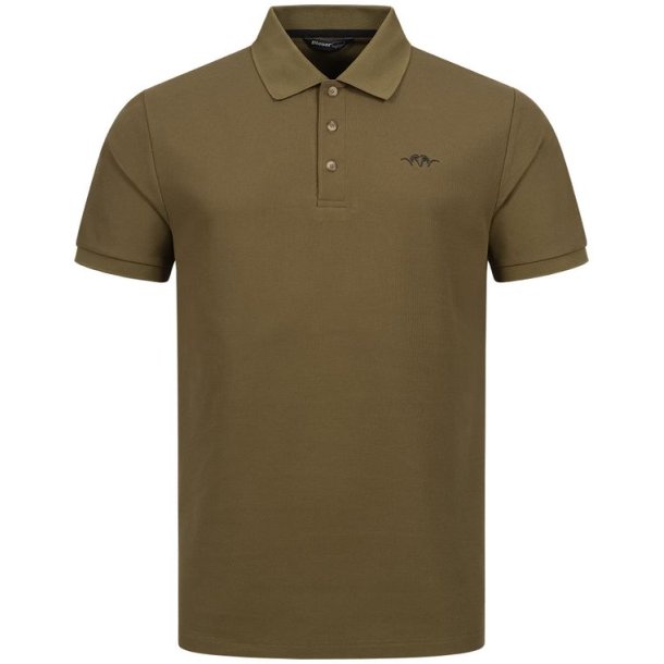 Blaser Solid Polo Shirt 25 Dark Olive