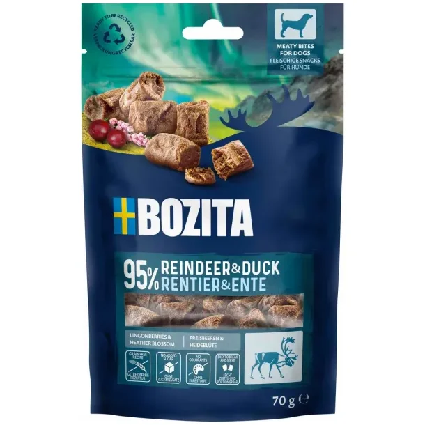 Bozita Snacks Meaty Bites Reindeer & Duck