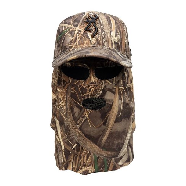 Browning Cap m. Facemask Max7-camo