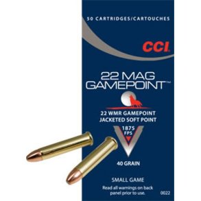 CCI 22 WMR JSP 40gr Gamepoint 50stk