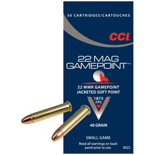 CCI 22 WMR JSP 40gr Gamepoint 50stk