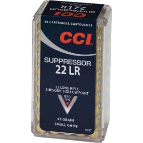 CCI 22LR HP Supressor 45gr 50stk (0957) Silencer Subsonic