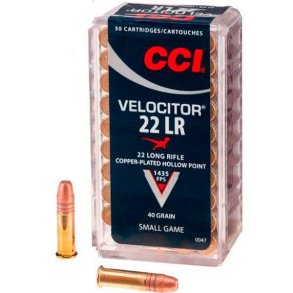 CCI Velocitor .22LR 40gr HP 50stk (0047) Salonpatron
