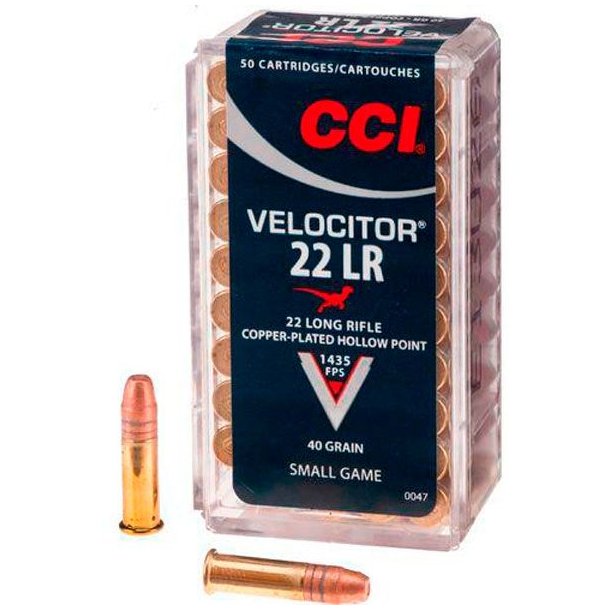 CCI Velocitor .22LR 40gr HP 50stk (0047) Salonpatron