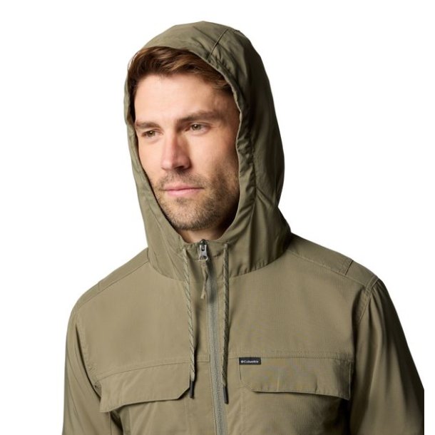 Columbia Skien Valley Hooded LS Shirt Stone Green