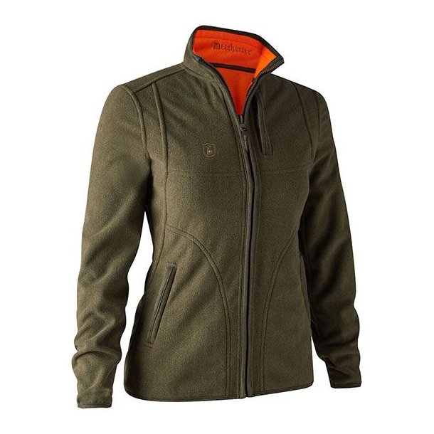 Deerhunter Lady Pam Fleece Jakke Vendbar Orange