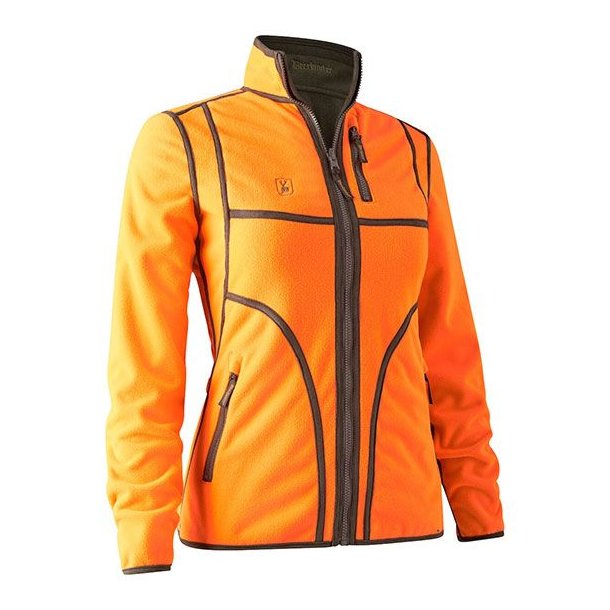 Deerhunter Lady Pam Fleece Jakke Vendbar Orange