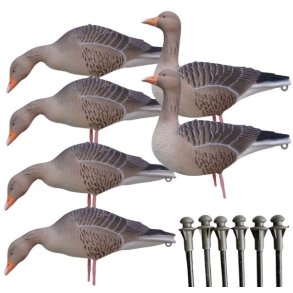 DKWAI Grgs Flock Full Body Supreme Lightweight, Lokkefugl 6 Stk.