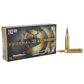 Federal Euro Copper 243Win 5,2g/80gr 20stk Blyfri Riffelpatron