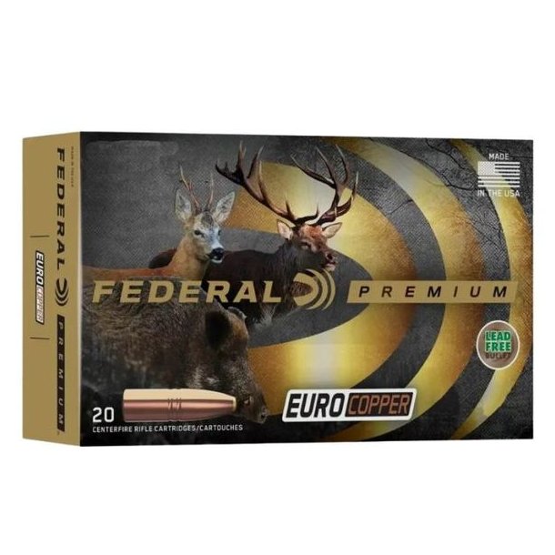 Federal Euro Copper 308Win 9,7g/150gr 20stk Blyfri Riffelpatron