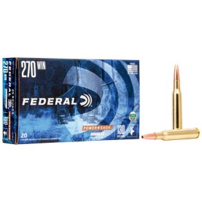 Federal Power-Shok Kobber 270Win 130G 20 stk. Blyfri Riffelpatron