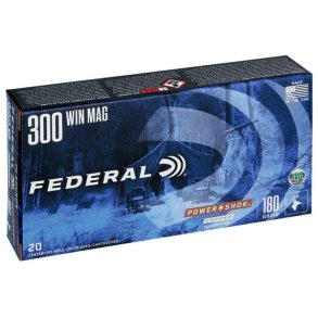 Federal Power-Shok Kobber 300WM 180G 20 stk. Blyfri Riffelpatron