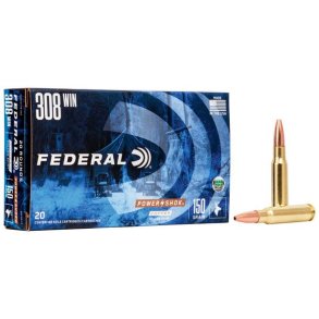 Federal Power-Shok Kobber 308Win 150G 20 stk. Blyfri Riffelpatron
