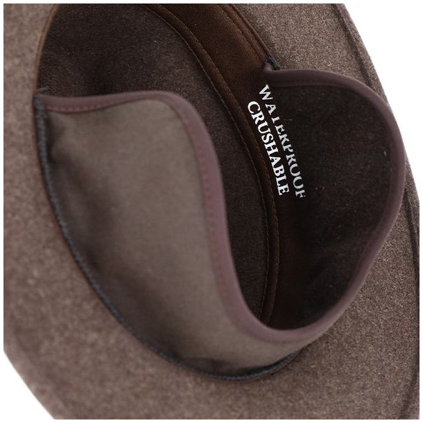 Fiebig Hat M/ reflap WP 100% Uld Brown