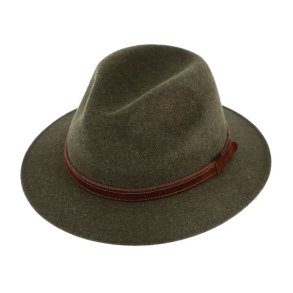 Fiebig Hat M/ reflap WP 100% Uld Olive