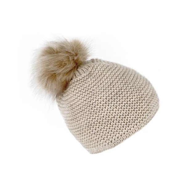 Fiebig Strik Hue Pompon Lady Beige