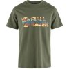 Fjllrven Multicolor Logo T-Shirt Laurel Green